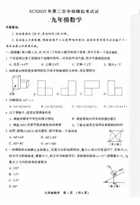 2025河南许昌市中考模拟二次考试数学试卷含答案