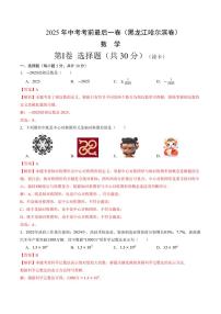 数学(黑龙江哈尔滨卷)-2025年中考考前最后一卷试题（含答案）