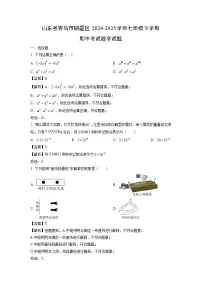 山东省青岛市即墨区2024-2025学年七年级下学期期中考试数学试题（解析版）