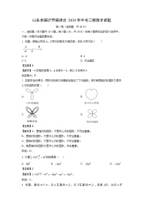 山东省临沂市临沭县2024年中考二模数学试题（解析版）