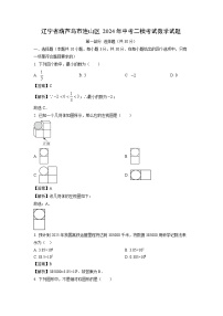 辽宁省葫芦岛市连山区2024年中考二模考试数学试题（解析版）