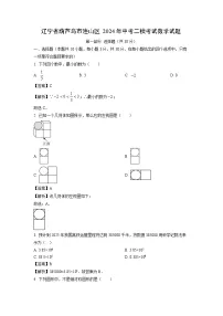 辽宁省葫芦岛市连山区2024年中考二模考试数学试题（解析版）