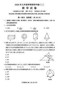 辽宁沈阳和平区2025年九下数学二模试卷