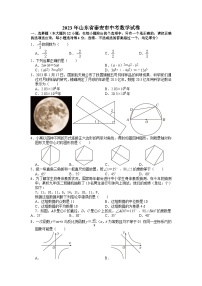 2023年山东省泰安市中考数学试卷