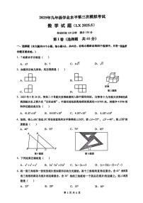 2025年济南市历下区初三数学中考三模试题及其答案