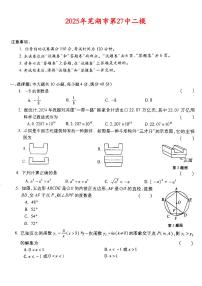 安徽省芜湖市镜湖区第二十七中学2025届中考二模 数学试题（PDF版）