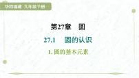 初中数学华东师大版（2024）九年级下册圆的基本元素教课内容课件ppt