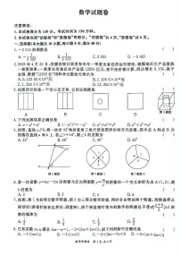 2025年安徽淮北市五校联考中考三模数学试题+答案