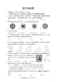 2025年湖北武汉武昌区拼搏联盟中考模拟五调数学试卷+答案