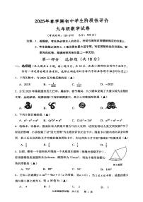 2025年江苏省泰州市兴化市中考二模数学试题无答案