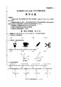 2025年陕西省宝鸡市高新区中考数学二摸试题（中考模拟）
