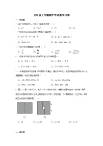 上海市华东师范大学第二附属中学2024-2025学年七年级上学期期中 数学试卷