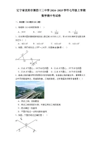 辽宁省沈阳市第四十三中学2024-2025学年七年级上学期 数学期中考试卷（含解析）