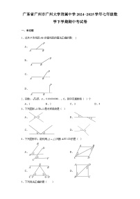 广东省广州市广州大学附属中学2024-2025学年七年级 数学下学期期中考试卷（含解析）