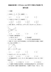 福建省福州第一中学2024-2025学年下学期七年级期中考 数学试卷（含解析）