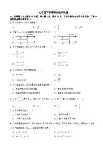 广东省广州市白云区2025年七年级下学期期末数学试题及答案