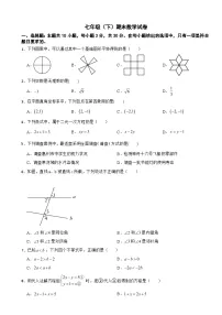广东省惠州市2025年七年级（下）期末数学试卷及答案