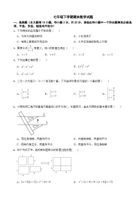浙江省绍兴市2025年七年级下学期期末数学试题及答案