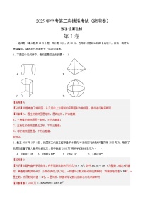 数学（湖南卷）-2025年中考数学第三次模拟考试（考试卷+答题卷+解析+答案）