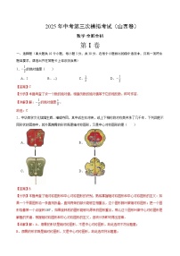 数学（山西卷）-2025年中考数学第三次模拟考试（考试卷+答题卷+解析+答案）