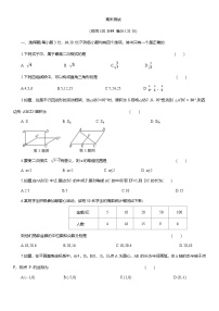 2024-2025学年人教版八年级数学下册 期末模拟测试 (含答案)