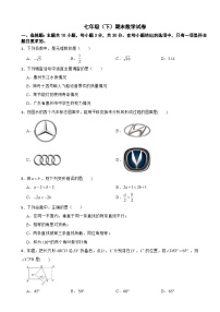 广东省2025年七年级（下）期末数学试卷及答案