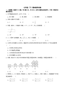 广东省汕尾市2025年七年级（下）期末数学试卷及答案