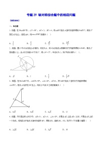 中考数学难点突破与经典模型精讲练(全国通用)专题29轴对称综合题中的线段问题(学生版+解析)