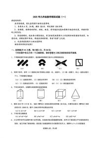湖北武汉江汉区2025年九年级数学五调试卷（含答案）