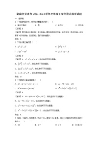 湖南省娄底市2023-2024学年七年级下学期期末数学试卷（解析版）