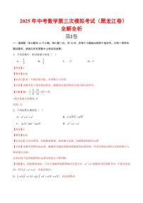 2025中考数学第三次模拟考试(黑龙江卷)全解全析
