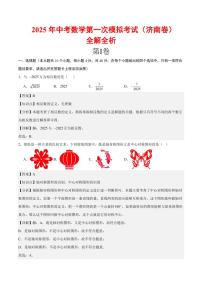 2025年中考数学第三次模拟考试数学(济南卷)(全解全析)