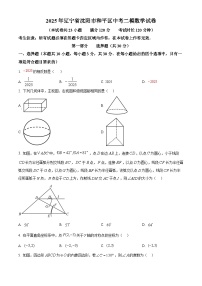 2025年辽宁省沈阳市和平区中考二模数学试卷（中考模拟）