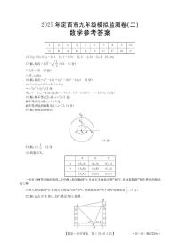 2025年甘肃省定西市九年级中考数学模拟冲刺卷（二）（中考模拟）