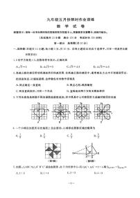 辽宁省鞍山市立山区2024-2025学年第二学期九年级第三次模拟数学试卷（PDF，含答案）