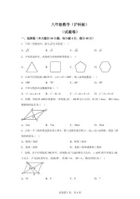 安徽省淮北市五校联考2024-2025学年八年级下学期5月月考数学试题（含答案）