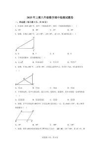 湖南省郴州市宜章县2024-2025学年八年级下学期期中数学试卷　（含答案）