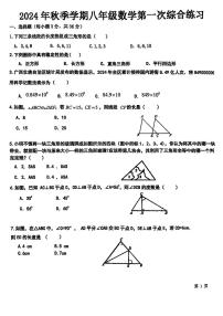 广西南宁市第四十九中学2024—2025学年上学期9月月考八年级数学试题