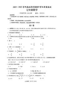 广西南宁市武鸣区2024-2025学年上学期七年级数学期中考试试卷