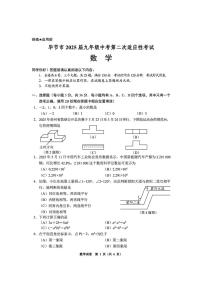 2025年贵州省毕节市中考二模数学试题（中考模拟）