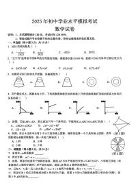 2025年江西省萍乡市中考二模数学试题（中考模拟）