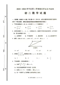 山东省淄博市张店区2023-2024学年下学期七年级期末考试数学试题（含答案）