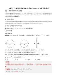 2025年中考数学专题复习讲义专题11 三角形中的重要模型-特殊三角形中的分类讨论模型（解析版）