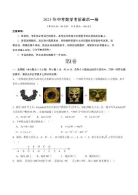 中考最后一卷数学(考试版)
