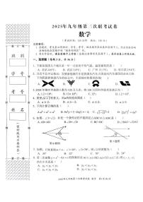 2025年广西柳州市鱼峰区等2地中考二模数学试题（中考模拟）
