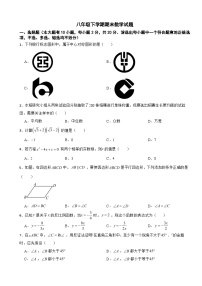 浙江省绍兴市新昌县2025年八年级下学期期末数学试题及答案