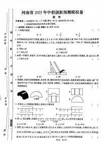 2025年河南省驻马店市驿城区三模数学试题（中考模拟）