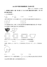 2025届中考数学模拟卷 【吉林专用】
