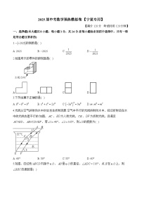 2025届中考数学模拟卷 【宁夏专用】