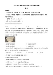 2025年河南省南阳市西峡县九年级二模数学试题（中考模拟）